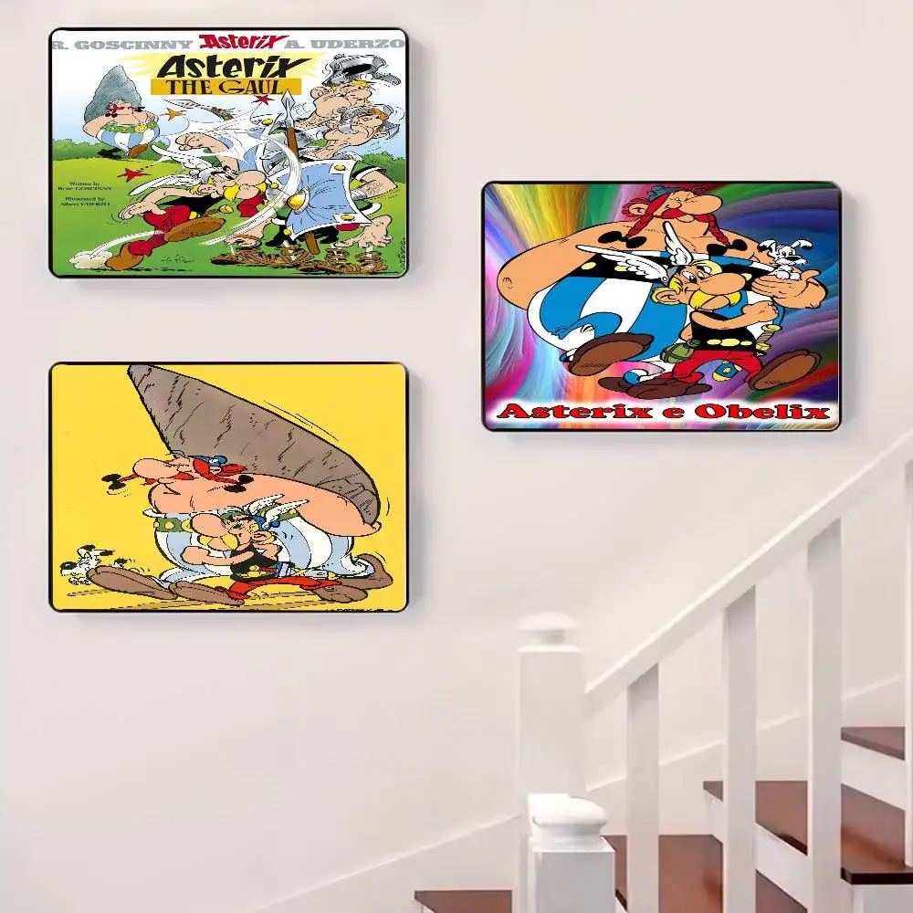 ملصق A-Asterix وObelix Anime ملصق عالي الدقة ذاتي اللصق مقاوم للماء مثالي لتزيين غرفة المعيشة وغرفة النوم