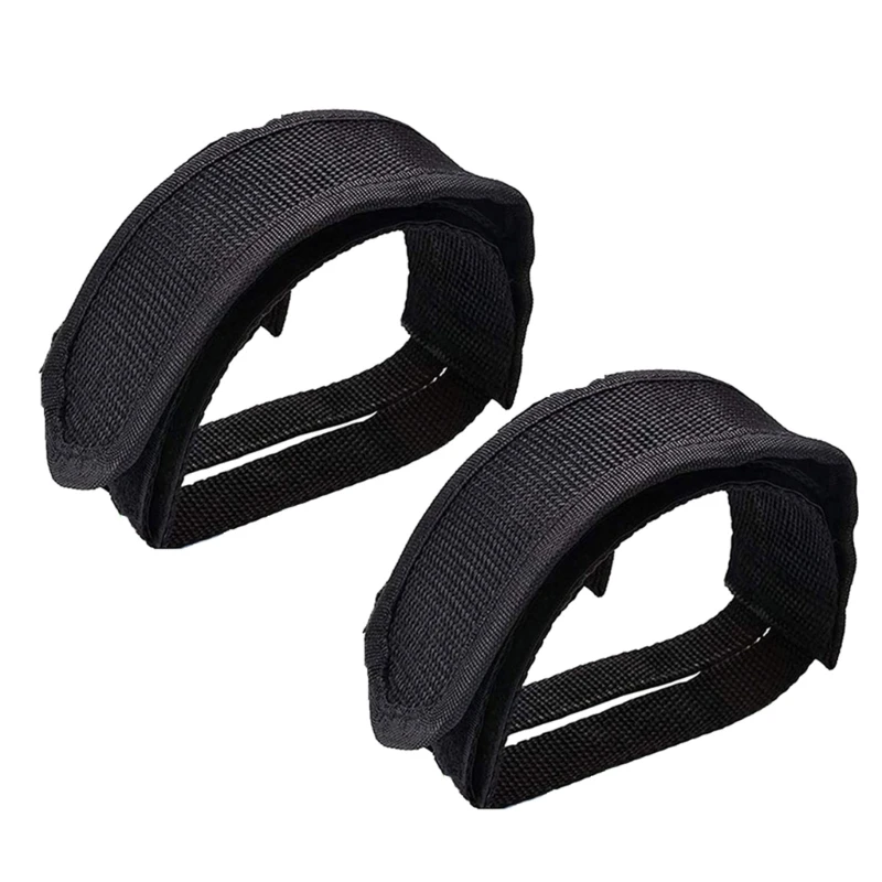 1 Pair Bike Pedal Strap Bike Fixed Gear Cycling Pedal Belt Feet Set with Straps