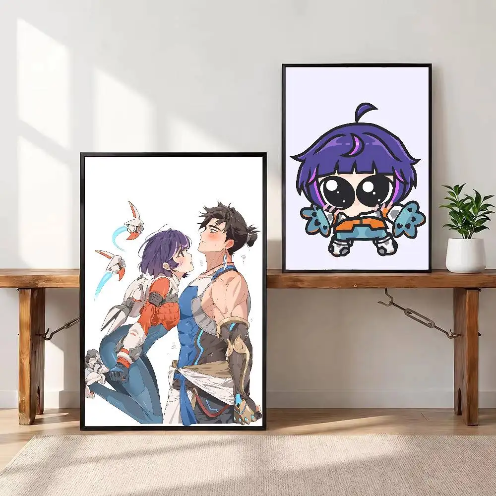 For Overwatch Juno Poster HD Anime Hot Theme Singer/OST/Movie-Waterproof Self-Stick Home Decor