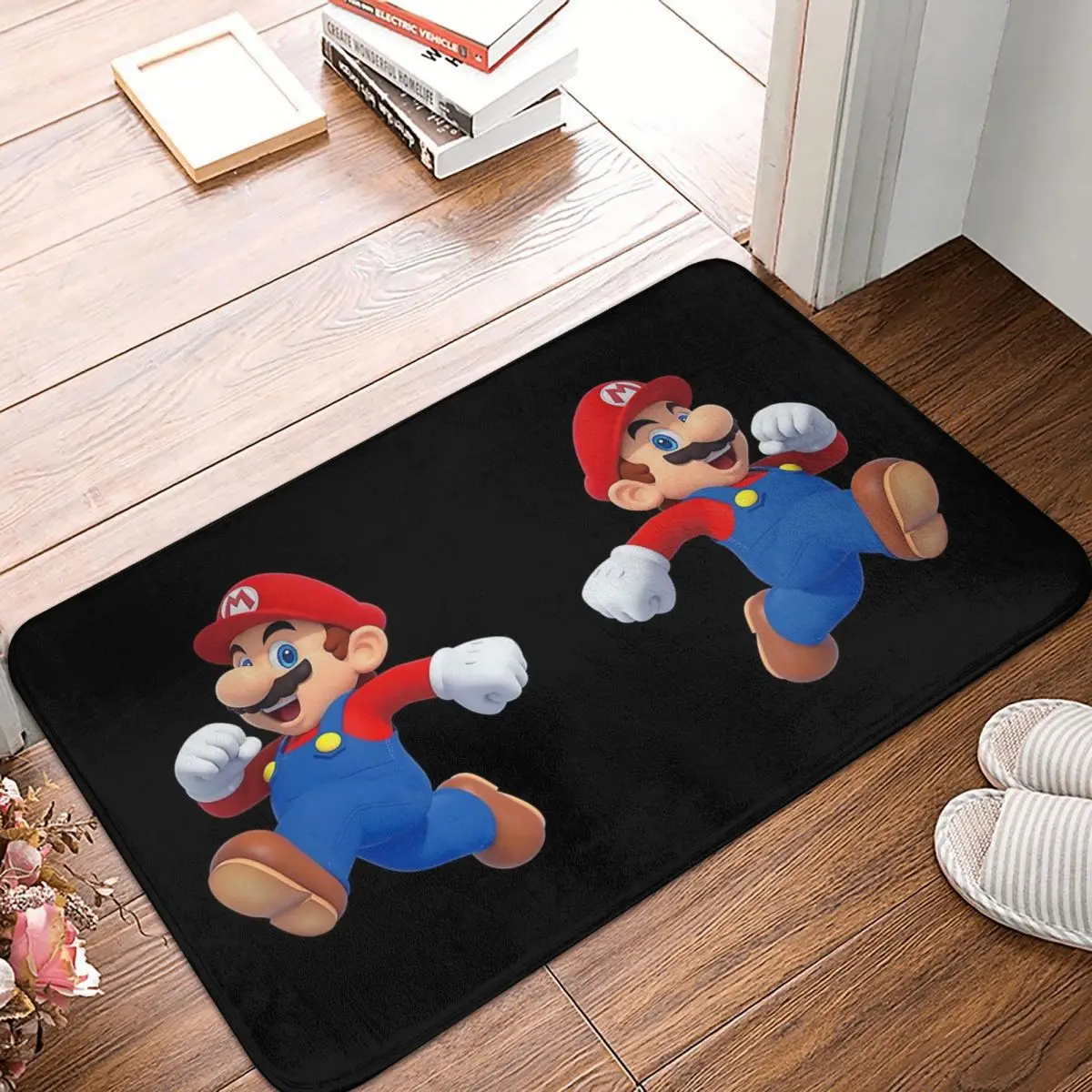 Super-Mario Anime Anti-slip Doormat Floor Mat Antiwear Carpet Rug for Kitchen Entrance Home Balcony Footpad Mats