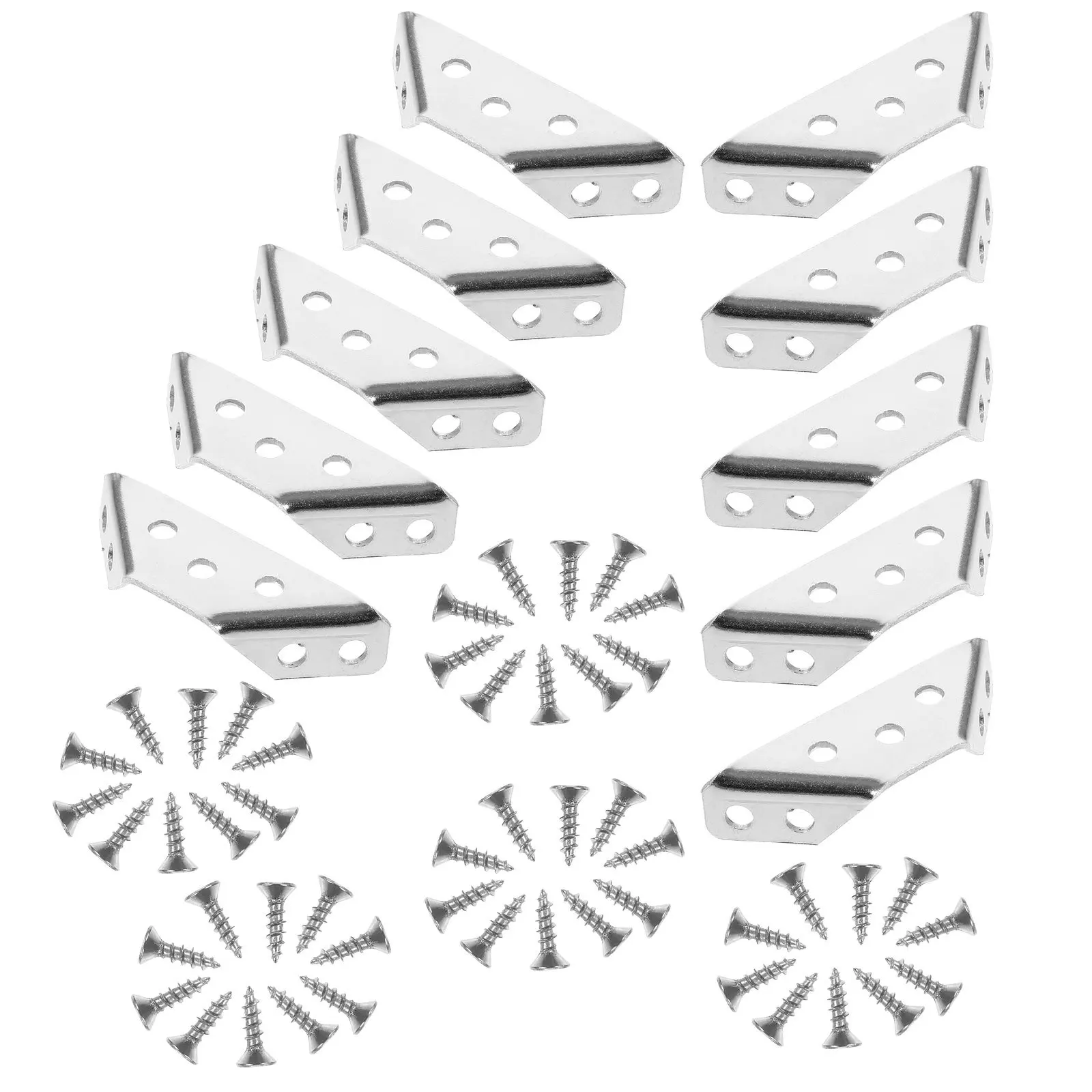 

1 set 1 Set Stainless Steel 90 Degree Angle Brackets For Cabinet Wood Support Triangle Corner Braces Hardware Mounting Fixings