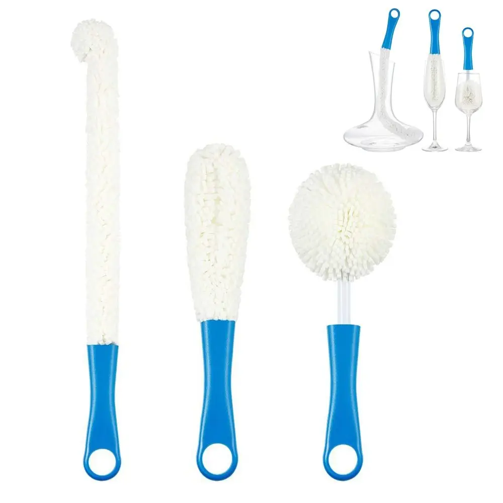 Soft Foam Wine Bottle Brush Flexible Brush Cleaning Tool Decanter Brush Multi-Functional Long-handled Cup Cleaning Sponge Bar