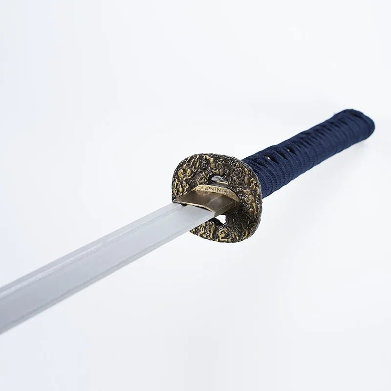 Espada medieval de 104cm/40,94 polegadas, modelo adereços de bambu com bainha, periféricos de anime, suprimentos para festa, exibição de mesa colecionável