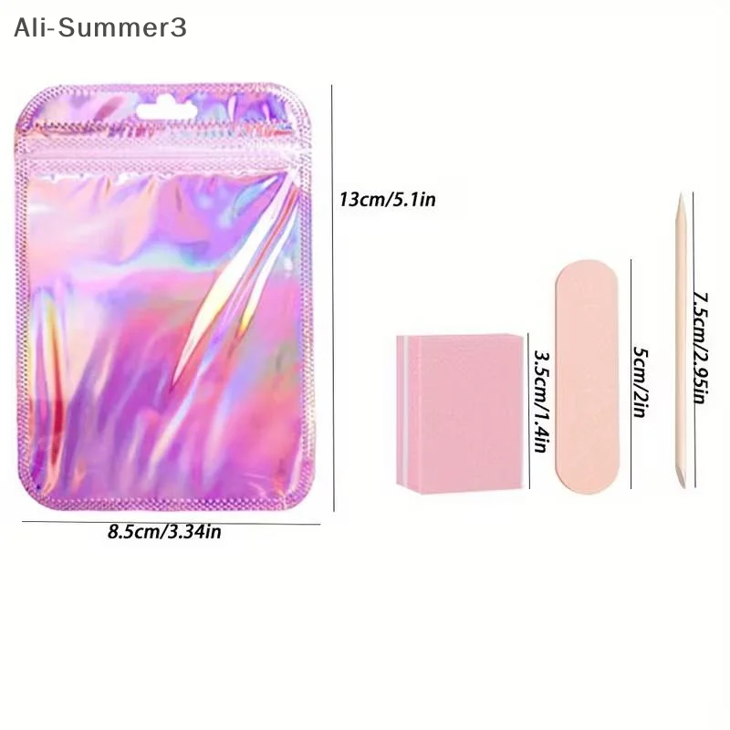 Kit di attrezzi per unghie da 5/20 set, mini lime per unghie, tamponi per lucidatura e bastoncini, adatto per lucidatura di gioielli fai da te e cura delle unghie