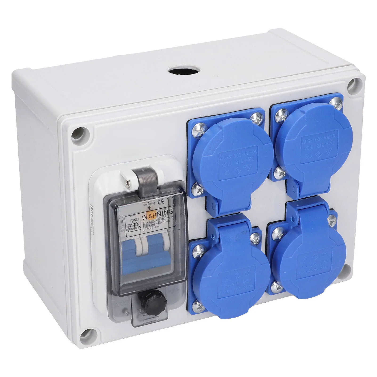 

Наружная розетка, настенная розетка, двойная немецкая розетка, розетка 200‐250 В с 230 В, 40 А, 1 P + N, RCD