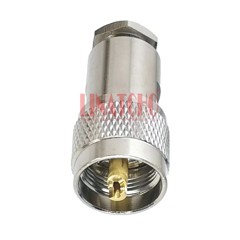 50ohm Twist On RG142 RG141 LMR195 RG58U Copper PL259 Male Clamp UHF RF Connector