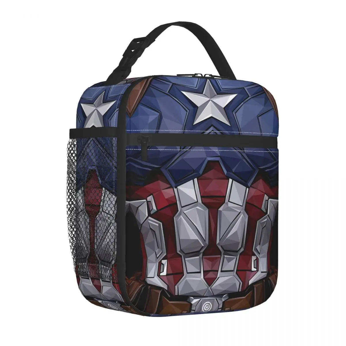 Captain America Lunch Bag for Women Cooler Thermal Insulated Bento Box Kids School Children Resuable Tote Bags