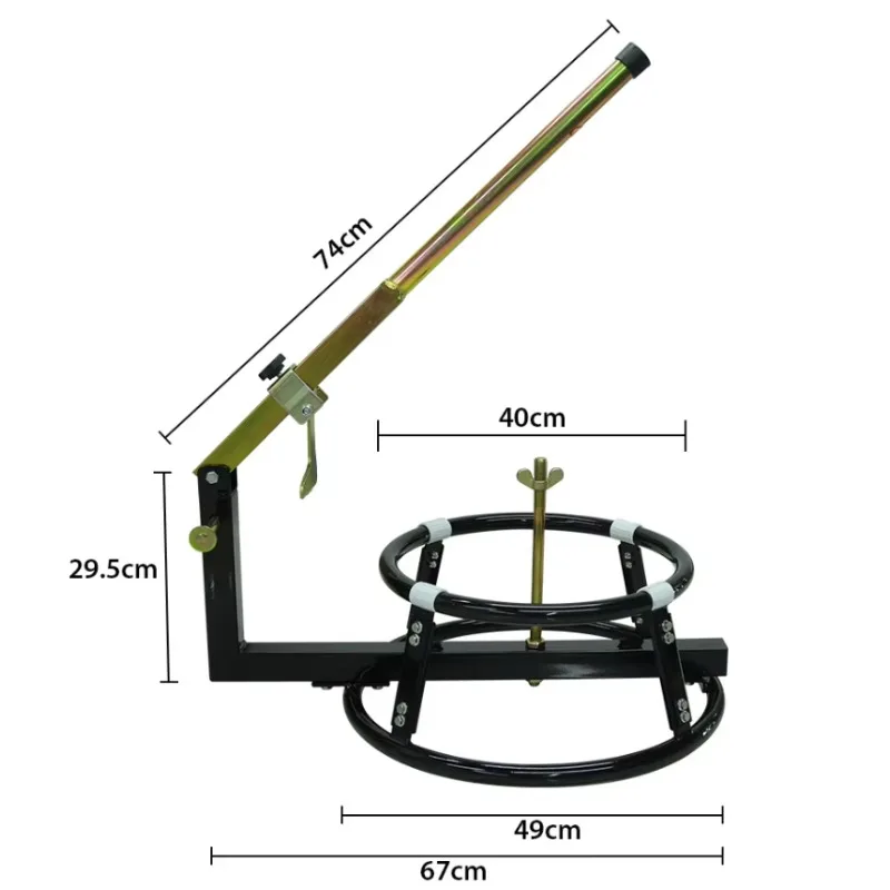 أفضل بيع المحمولة دراجة نارية الإطارات استبدال قوس حبة قواطع الإطارات حافة استبدال أداة لعجلات 16-21 #3