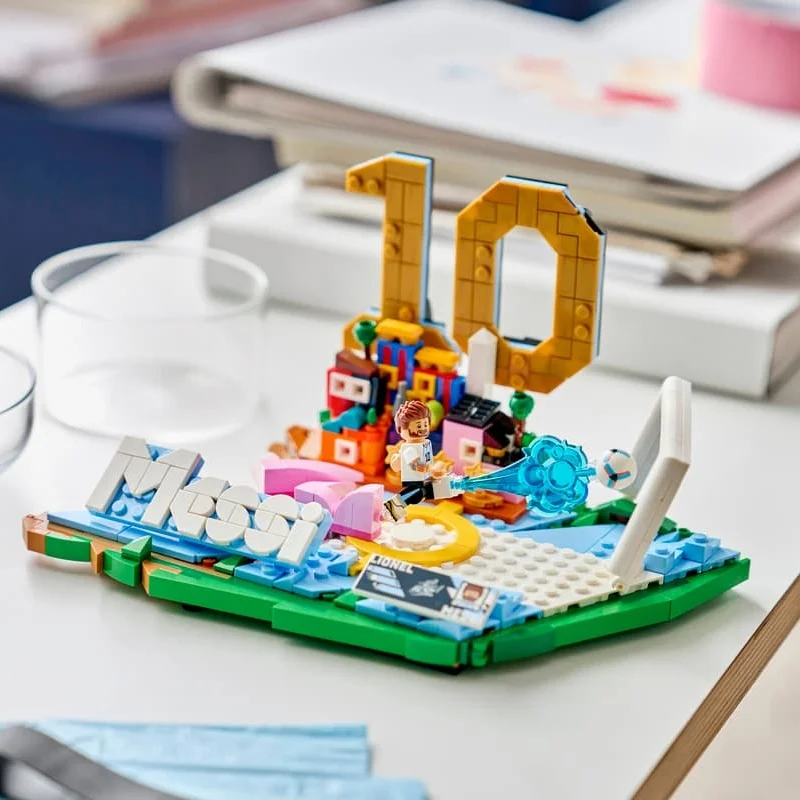 43011 Bloques de Construcción de Lionel Messi, 500 Piezas, Figura de Fútbol Argentino, Regalos de Cumpleaños para Adolescentes