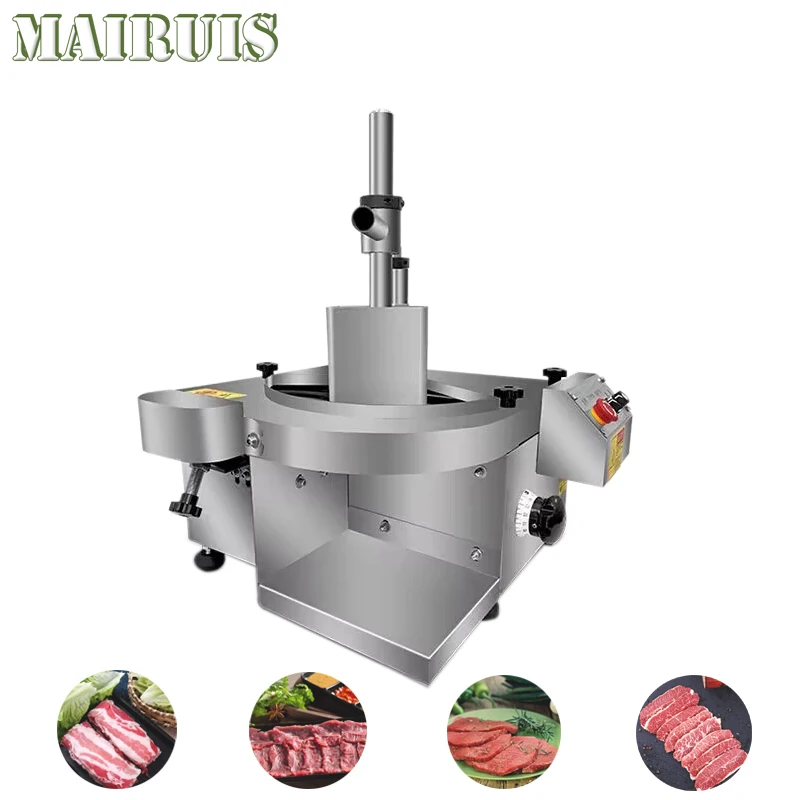 Professional Meat Cutter Machine Uniform Thickness Horizontal Fresh Meat Slicer Machine Commercial Beef Mutton Slicer Maker