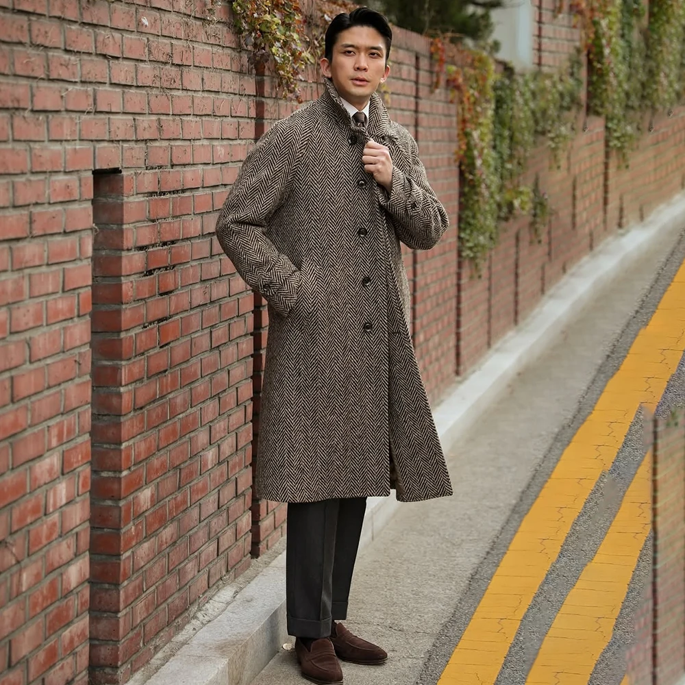 

High Quality Suits for Men 1 Piece Jacket Outfits Luxury Single Breasted Notch Lapel Coat Fashion Male Clothing Costume Homme