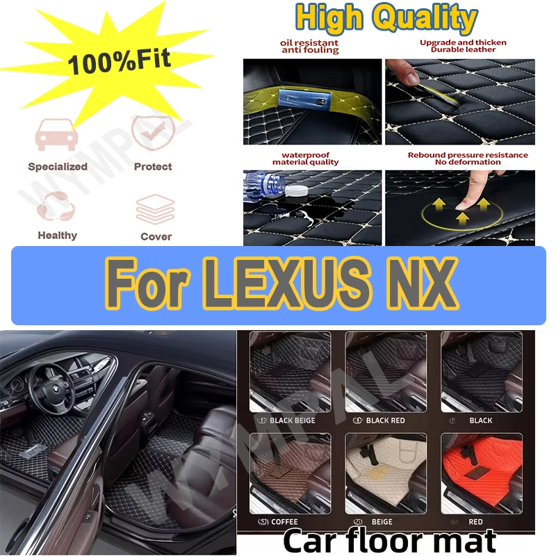 

Роскошные автомобильные коврики для LEXUS NX series 200 300h 300 200t 2015 2016 2017 2018 2019 2020 Автомобильные подушечки для ног на заказ