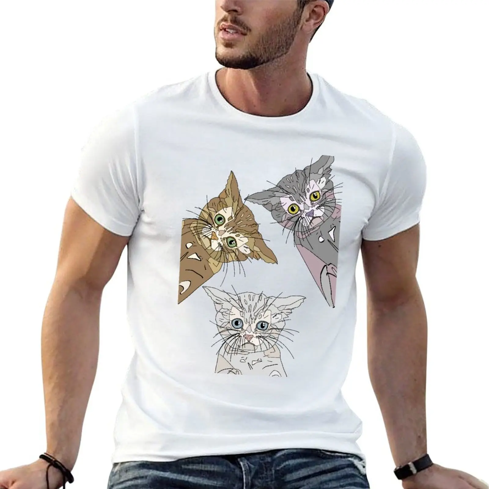 

Kitties Galore Pattern T-Shirt t shirt man luxury t shirts designer t shirt personalised T-shirt