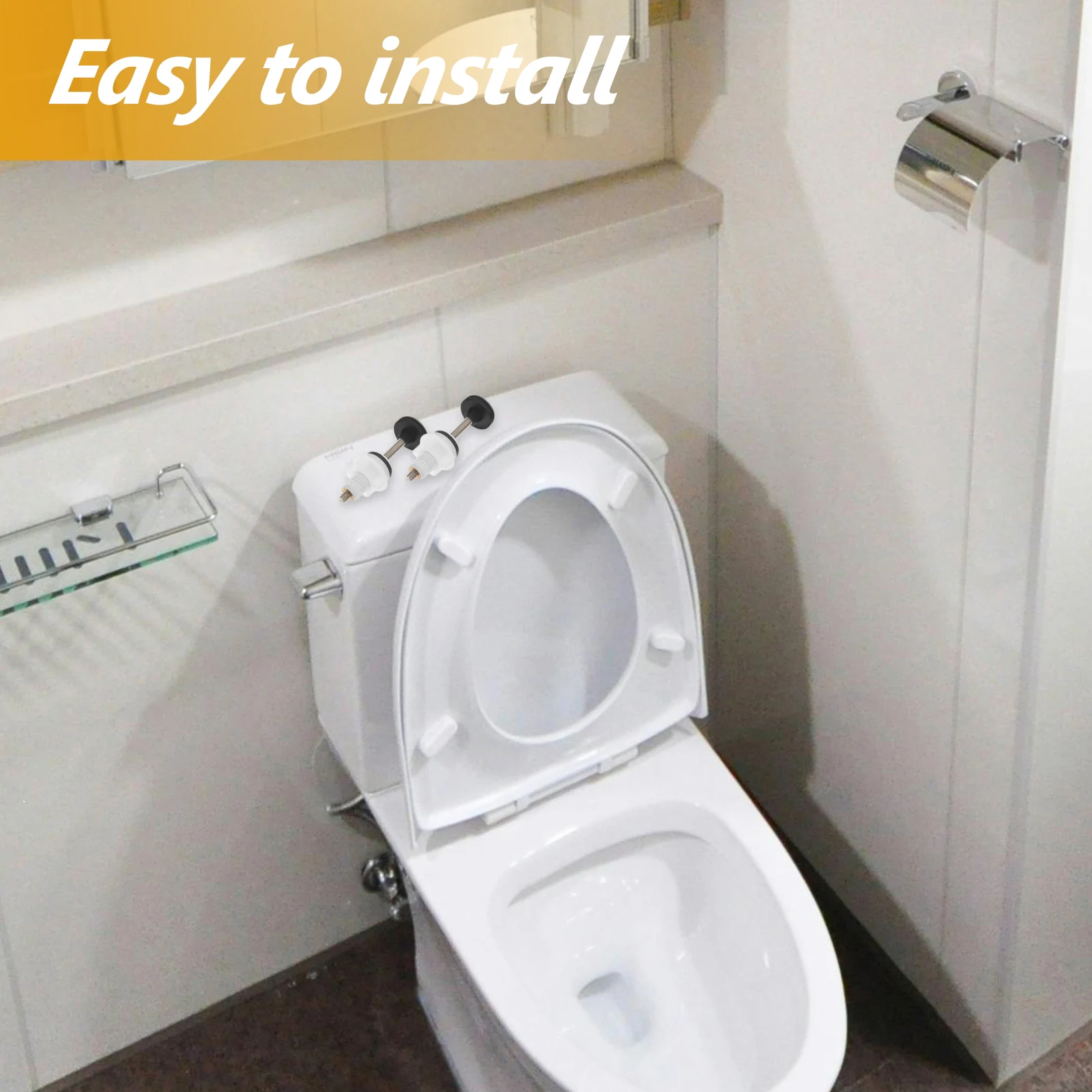 

4 шт. винты для сиденья унитаза, петли, болты из нержавеющей стали, универсальные крепежные запасные части, прочные аксессуары для сиденья унитаза