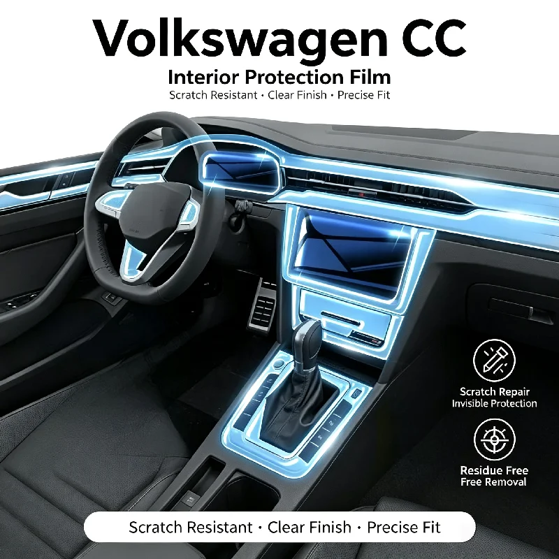 for 21-23 Volkswagen CC interior transparent protective film anti-scratch gear shift high-definition screen modification film