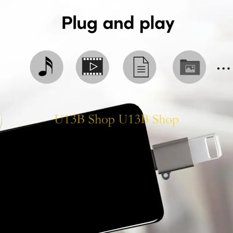 U13B USB 3.2女性からタイプC男性拡張アダプター10Gbps高速データ転送