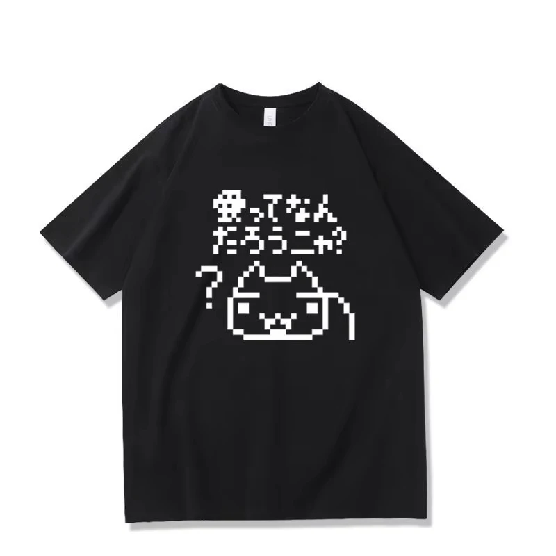 Japanisches Anime Girl Game Herren-T-Shirt, übergroßes T-Shirt, lässige Baumwolle, tägliches Vier-Jahreszeiten-T-Shirt, Damenbekleidung, atmungsaktives Oberteil