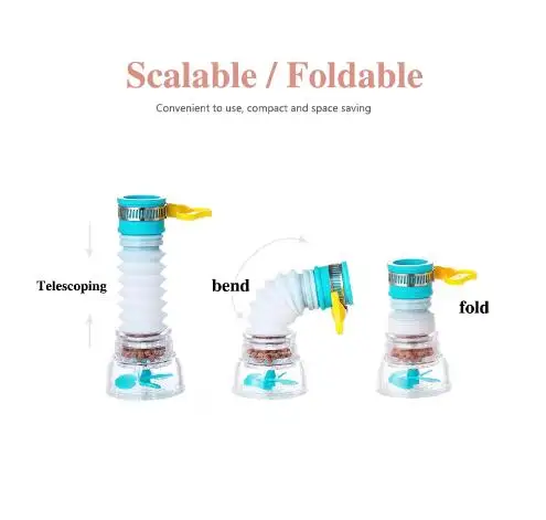 Rotatable 360 Faucet Extender Adjustable Water Tap Saving Universal Connector Extender Rotary Purifier Filter Bathroom Kitchen