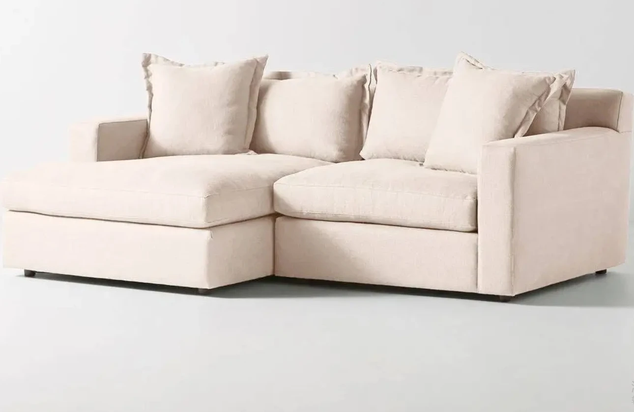 

Chenille Sectional Sofas Cloud Couch Double-Upholstered Comfy Chaise Lounge Daybed Wide Leisure Loveseat Sleeper Sofa