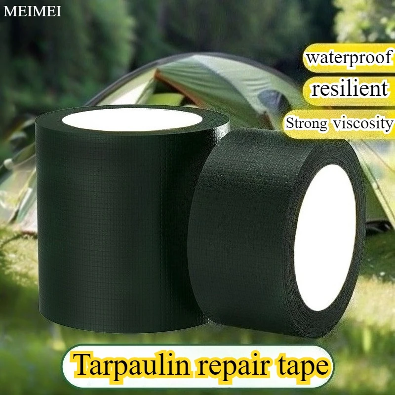 

High Stick Tarpaulin Tape Strong Waterproof Rip Stop Patch Tent Repair Canopies Cloth Repairing Tarpaulin Tape