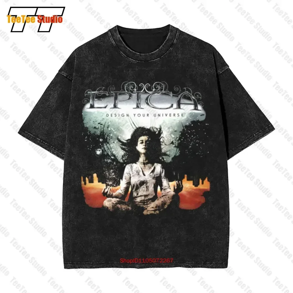 Epica Design Your Universe Xandria Delain Nightwish Sirenia Vintage Oversized T-Shirt Y81D