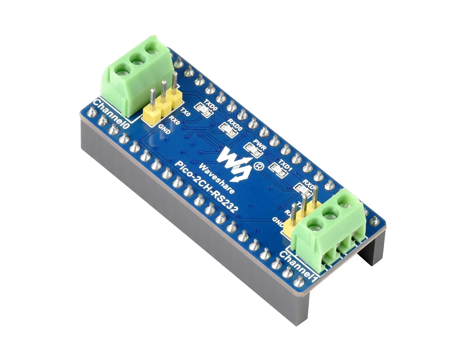 Waveshare 2-Channel RS232 Module For Raspberry Pi Pico, SP3232EEN Transceiver, UART To RS232