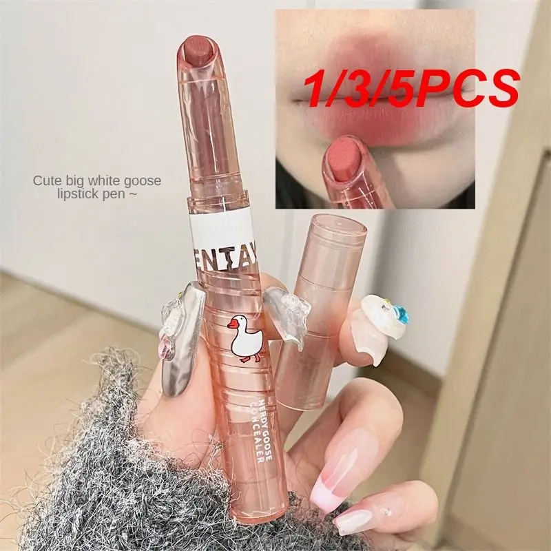 1/3/5 Stuks Lippenstift Matte Afwerking Waterdicht En Niet Gemakkelijk Te Vervagen Misty Lip Glazuur Labiaal Glazuur Fluweel Niet Gemakkelijk Vervagen Lippenstift