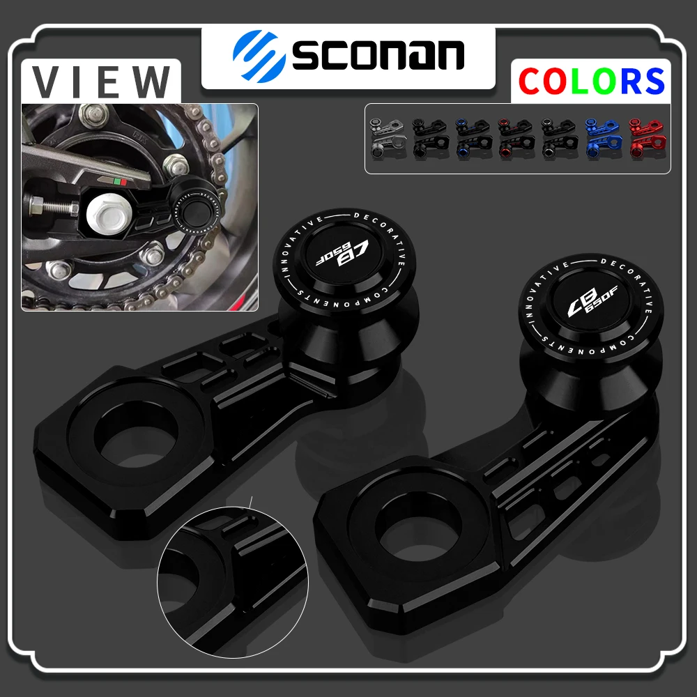 For CB650F CB650 F CB 650F 2014-2023 Motorcycle Accessories Rear Wheel Axle Extension Slider Block Swingarm Spools Stand Screws
