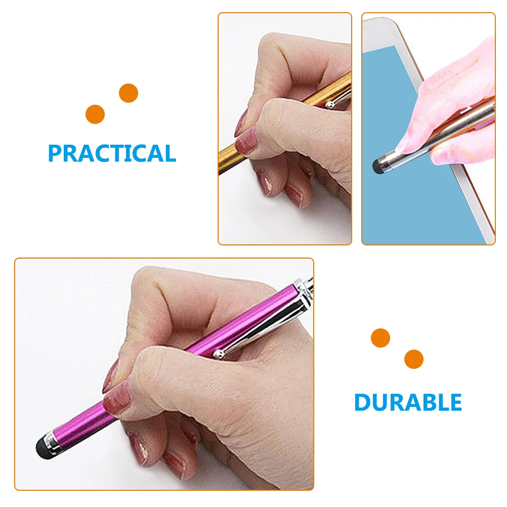 10 Pcs Stylus Pen Capacitive Screen Touch Tablet Precision Practical Pens Intelligent Flat Electronic Convenient Writing