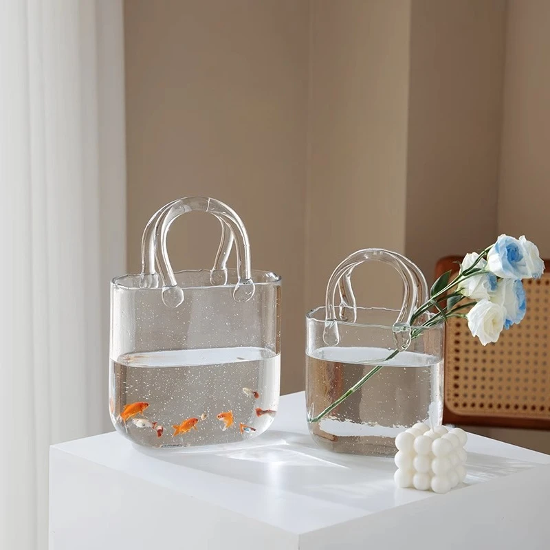 

Сумки Стеклянные вазы Аквариумы Прозрачные гидропонные сосуды Цветочные композиции Украшения Эстетический декор комнаты Стеклянная ваза