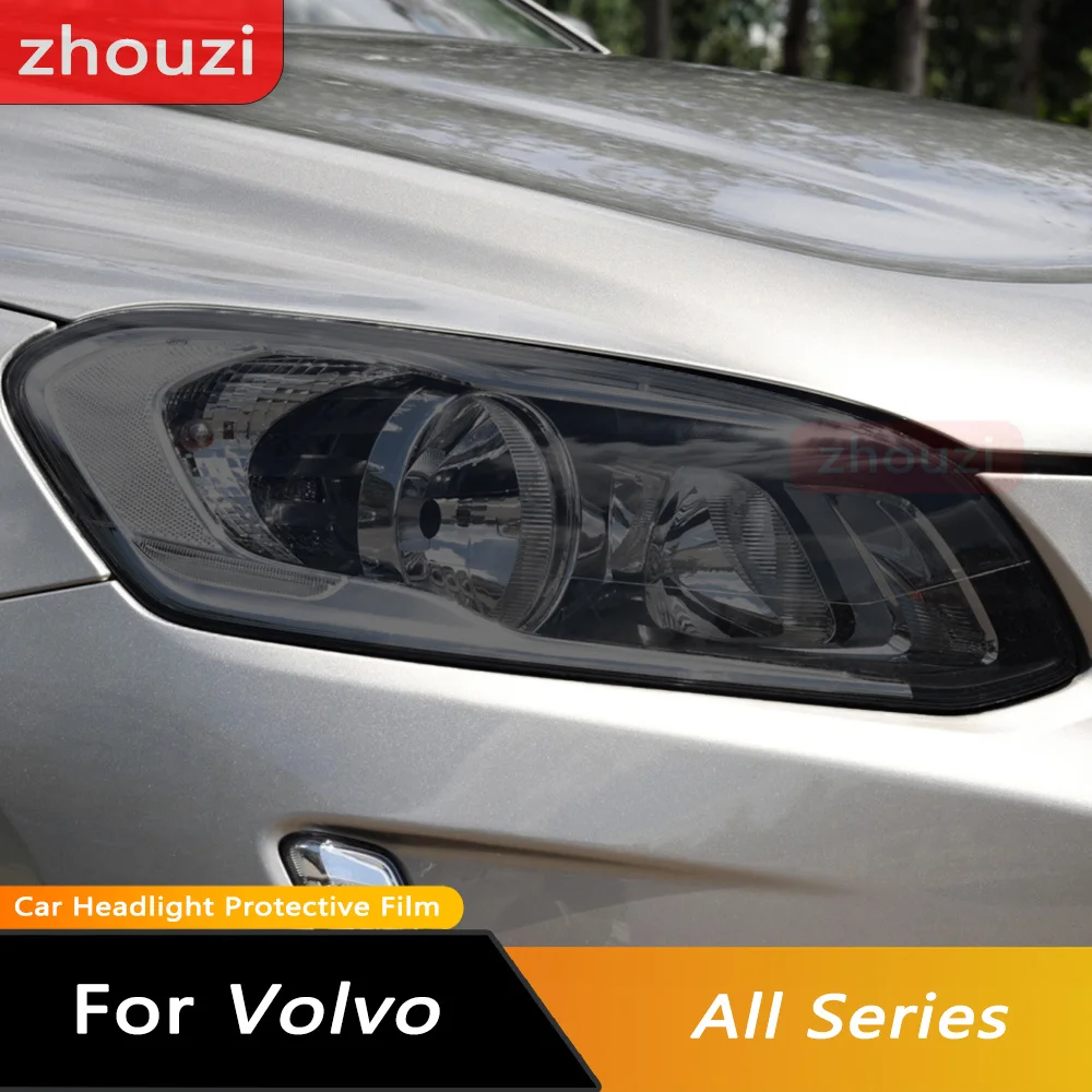 Car Headlight Headlamp Protective Film Smoke Black Sticker Transparent TPU For Volvo XC60 XC90 XC40 V90 V60 S60 S90 Accessories