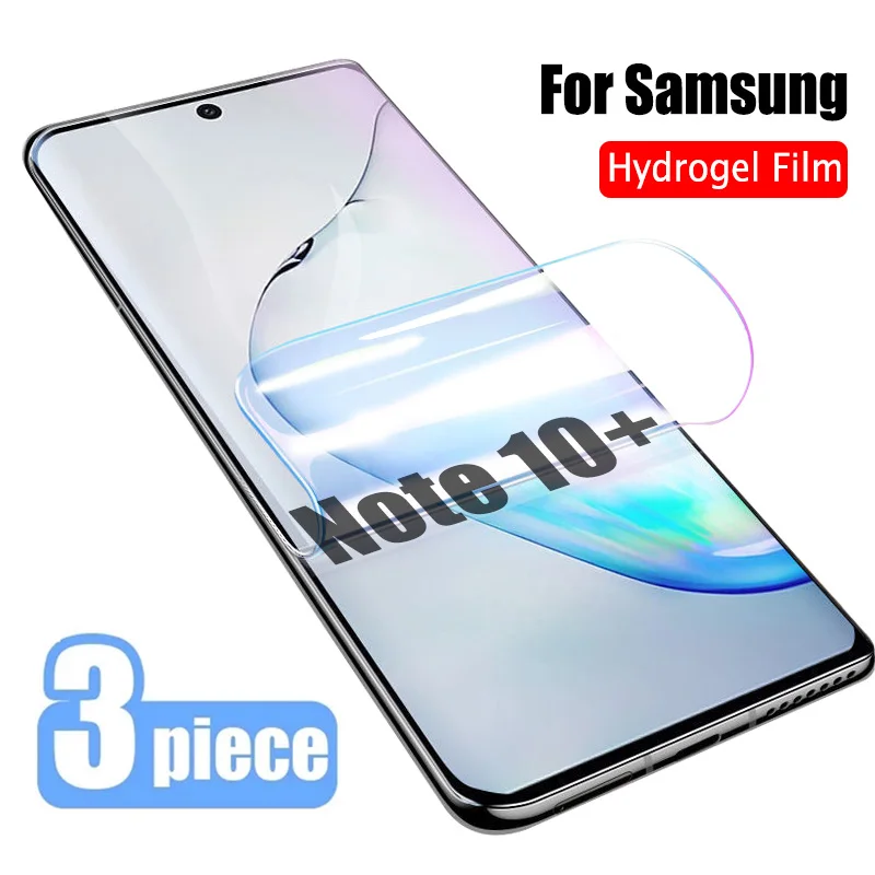 3PCS Hydrogel Film For Samsung Galaxy S23 S24 S22 Ultra S21 S20 FE Screen Protectors For Samsung Note 10 20 Ultra S8 S9 S10 Plus