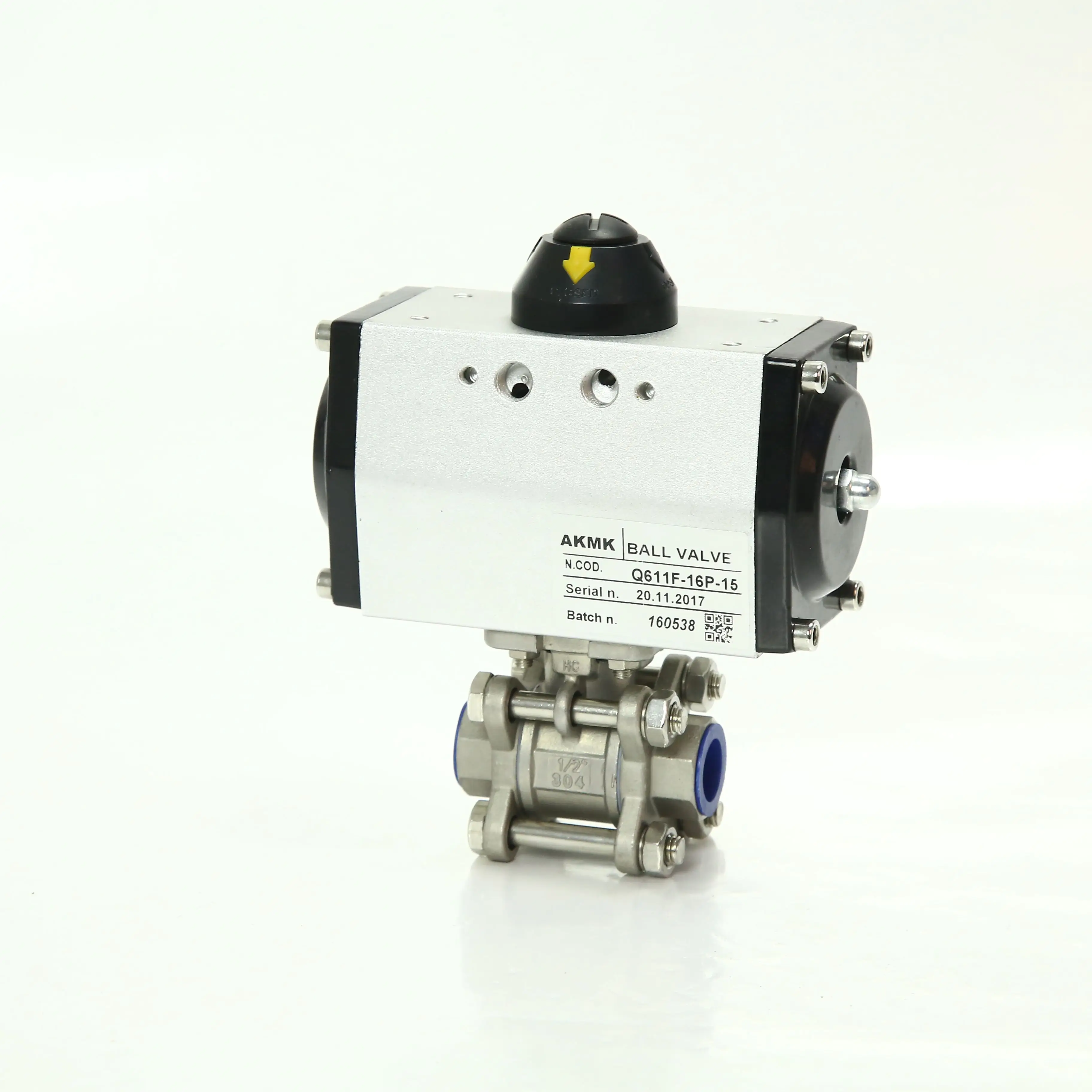 Valvola a sfera a filettatura Valvola a sfera per idropulitrice Attuatore neumatico Valvola a sfera a 3 pezzi