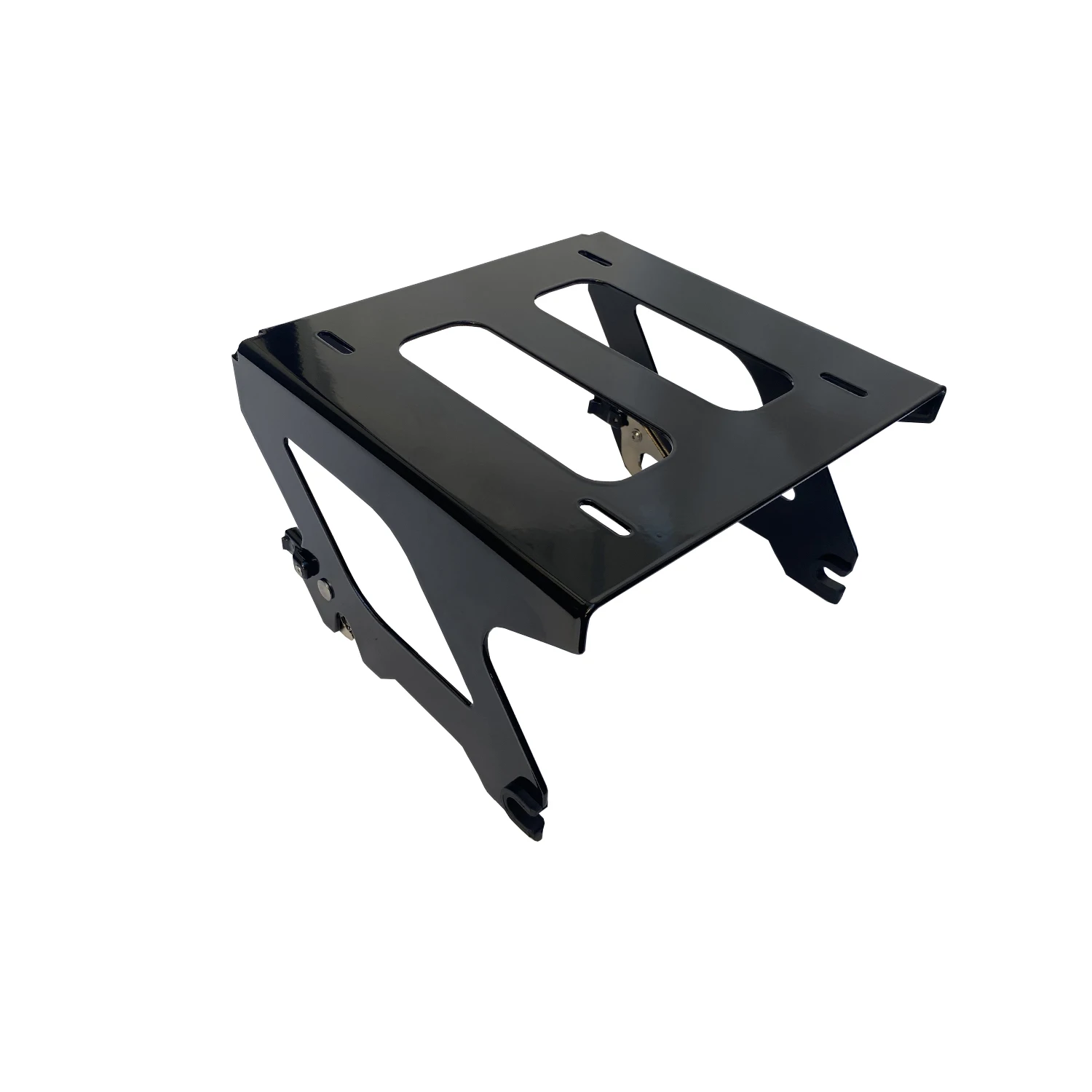 Black Solo Luggage Mount Rack Trunk Support Bracket For Harley Lower Rider FLSB FXLR FXLRS FXLRST FXRST 2018-Later