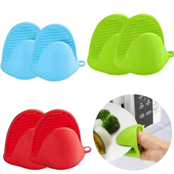 Silicone Anti-heat Gloves for Microwave Ovens Heat-resistant Gloves for Baking Ovens Thickened and Heat-resistant