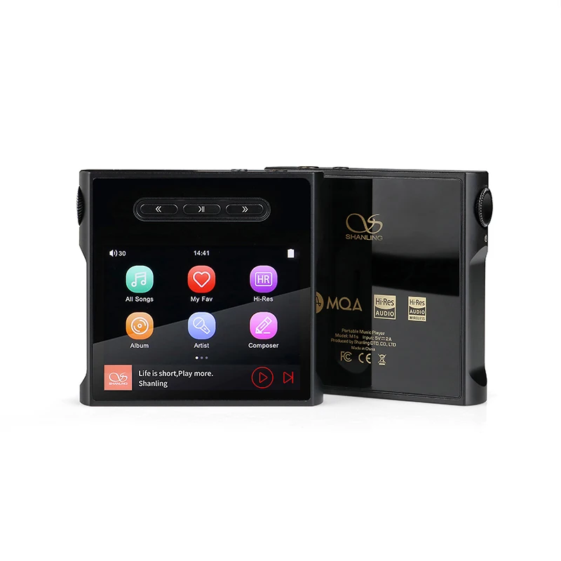 Портативный музыкальный плеер SHANLING M1s, Bluetooth ESS ES9038Q2M DAC MQA 2 * RT6863 Amp 3,5 мм и 4,4 мм выходы x2000 платформа 245 мВт 32 Ом