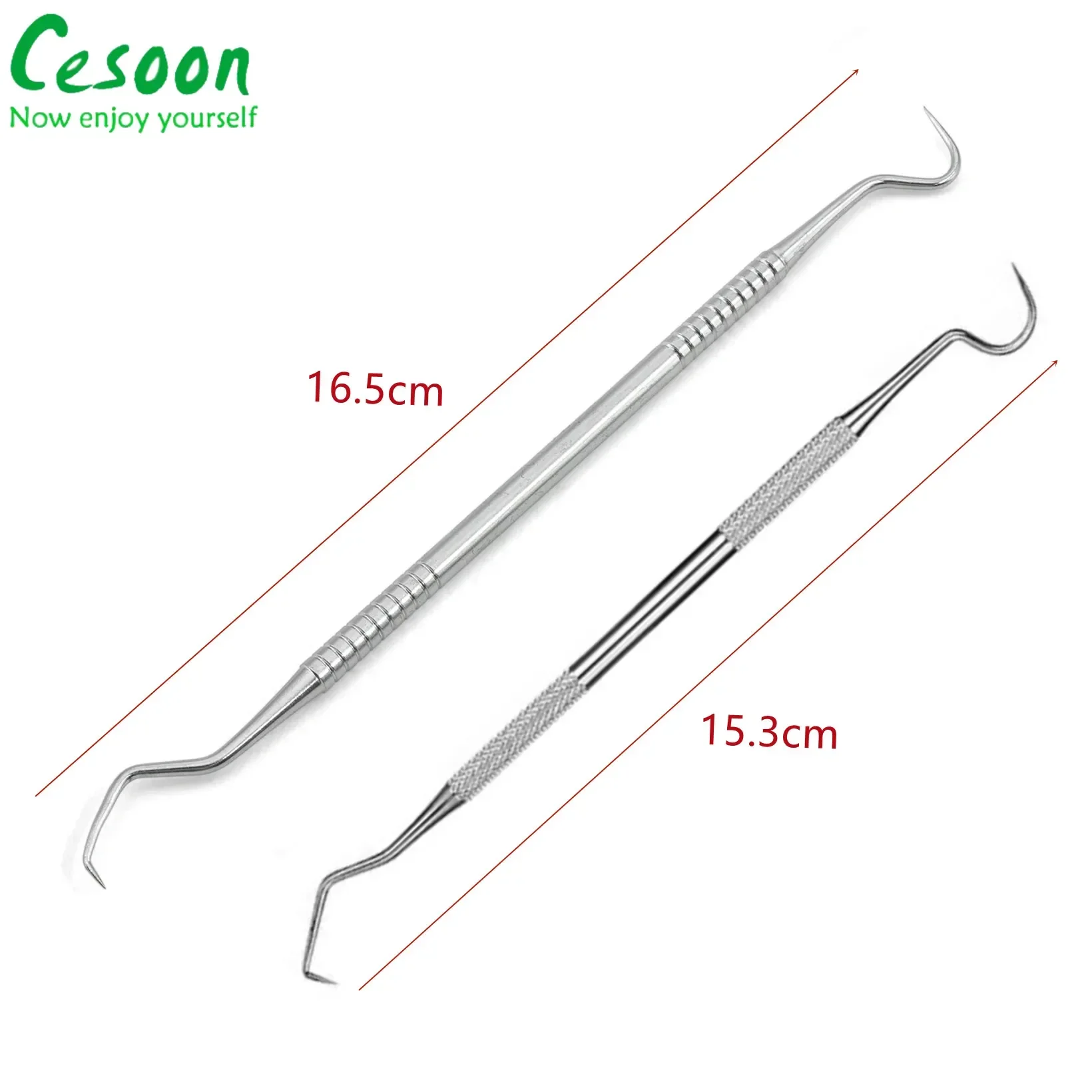 10Pcs Dental Probe Double Ends Mouth Mirror Endodontic Explorer Tool Stainless Steel Hygiene Teeth Cleaning Dentist Instrument