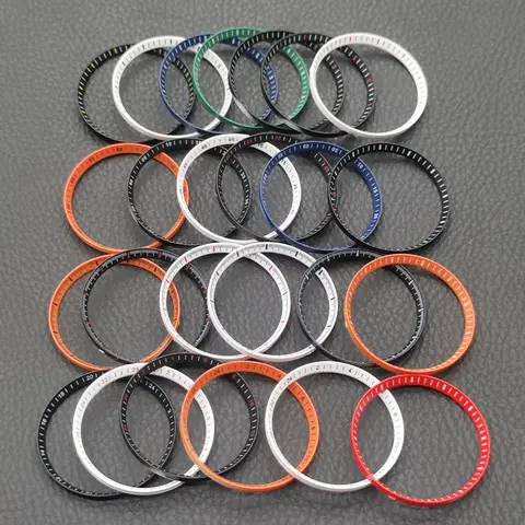 30.5mm SKX007 Replace Chapter Ring Fits SKX009 SRPD Watch Cases Plasticsr Inner Ring NH35 NH36 Watch Case Refit Parts