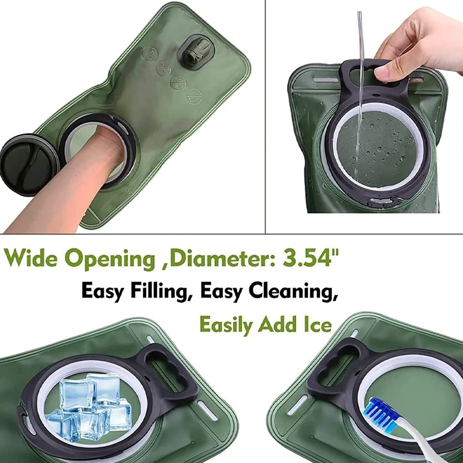 مثانة مائية متينة للمشي لمسافات طويلة على ظهره، للمغامرات الخارجية، وأساسيات الترطيب، وتصميم مدمج خفيف الوزن