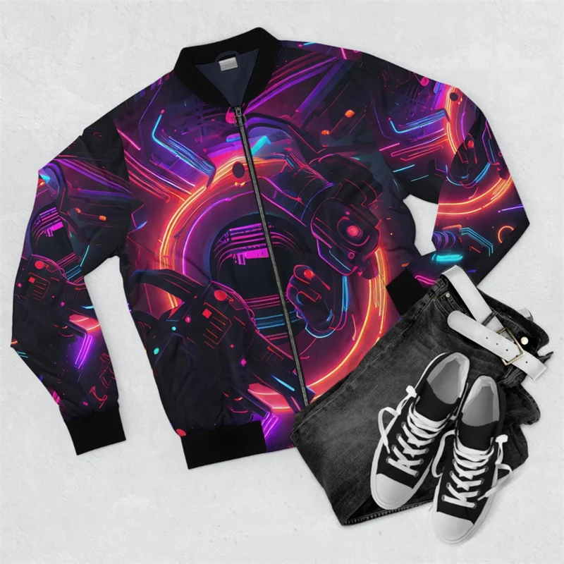 Men's Street Hoodie Sweatshirt Casual Style Long Sleeve Harajuku Bomber Jackets 2024 Autumn New Designer Sweatshirt Jacket Coat