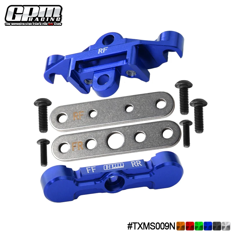 GPM 7075 Alloy Rear Tie Bar Mounts & Suspension Pin Retainers For TRAXXAS 1/10 Maxx / Maxx Slash -102076-4