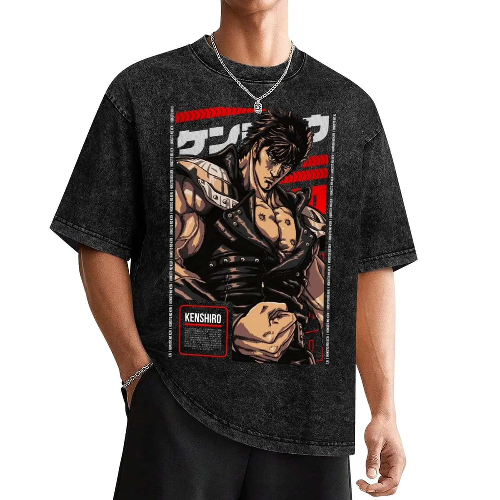 

Kenshiro HOKUTO NO KEN Anime Stars 3.0 T-Shirt graphics boys animal print t shirts for men cotton