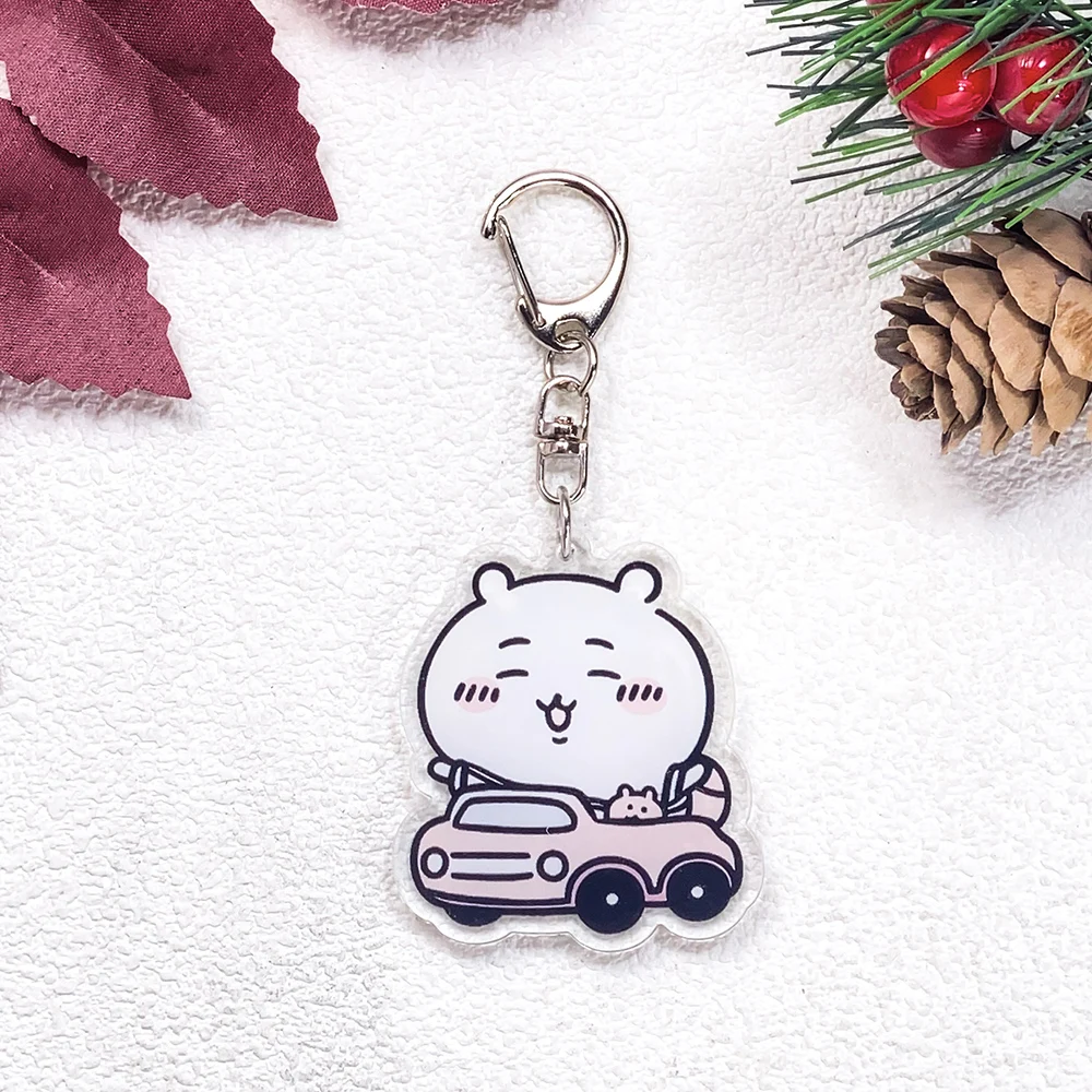 1/13 Stück Anime-Figuren Chiikawa Auto-Schlüsselanhänger Zubehör Acryl Niedliche Anhänger für Taschen Lustiger Schlüsselhalter Rucksack-Dekoration – Detail 11