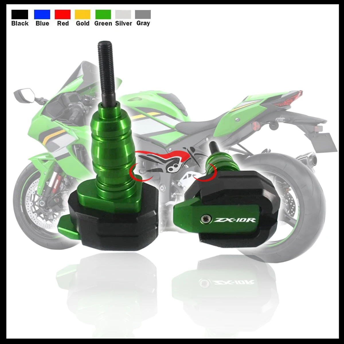 

Motorcycle CNC Falling Protection For KAWASAKI NINJA ZX-10R ZX10R ZX 10R Frame Slider Fairing Guard Anti Crash Pad Kit