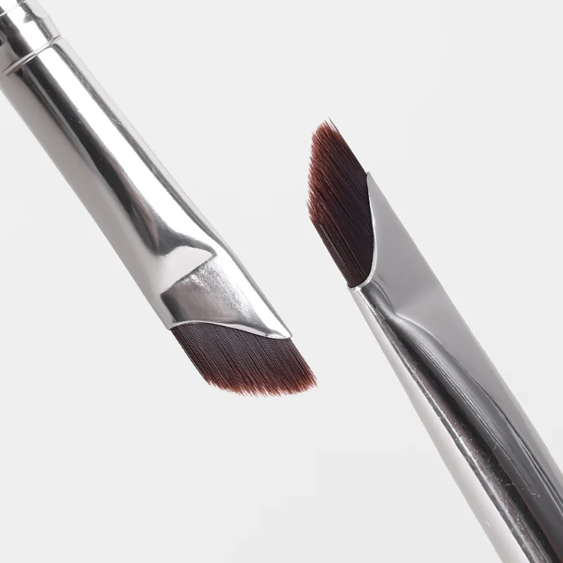 Brocha delineadora profesional ultrafina, ángulo oblicuo fino, cabeza plana, contorno suave, brochas de maquillaje para cejas, herramientas portátiles