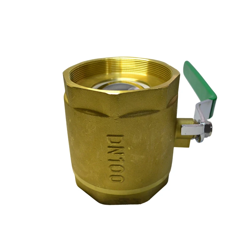 4" Messing Kugelhahn DN100 Innengewinde Leitungswasserschaltventil – Detail 3