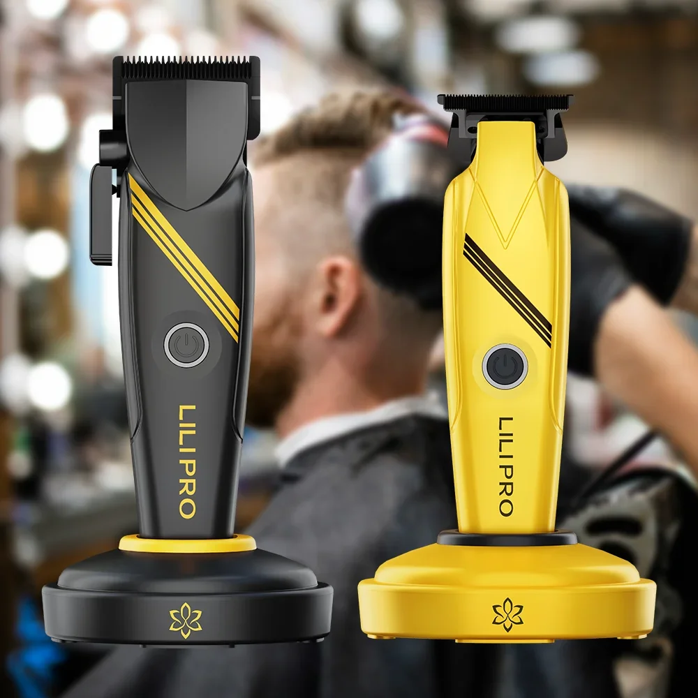 L4&M4 New Model Barber Aluminum Alloy Metal Material 8000+rpm High-speed Professional DLC Coating Fix Blade Hair Clipper