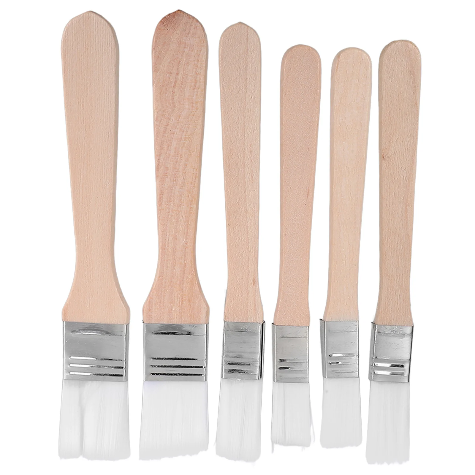 6 قطع من فرش الرقاقة المتينة للمواد اللاصقة التي تعمل باللمس والطلاء السميك والمتين ومقبض خشبي ناعم متعدد الاستخدامات في المطبخ #4