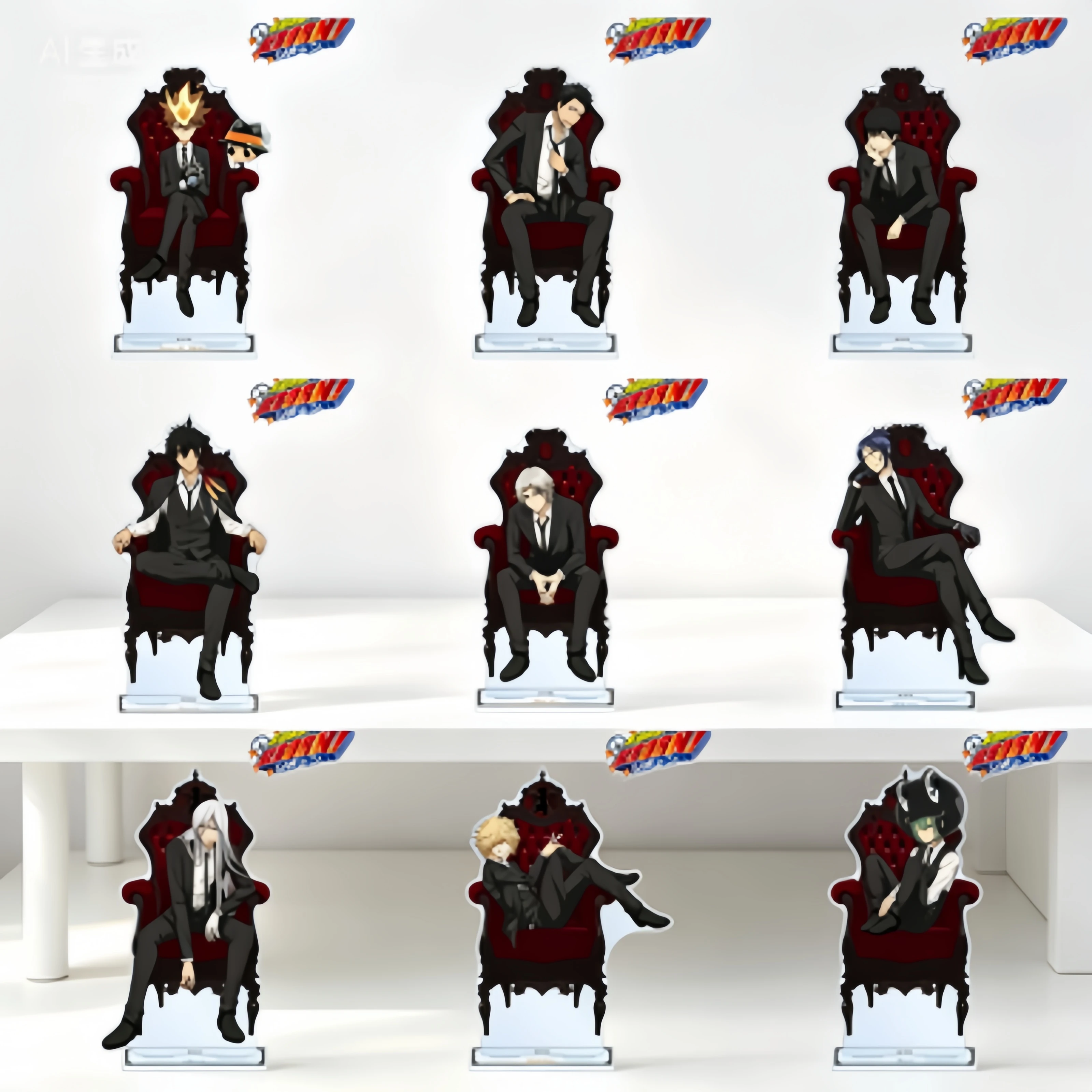 REBORN! Anime Figure Stand William Cosplay Keychains Acrylic Figure Stand 15cm Wholesale Ornament Model Plate Desk Decor Gifts
