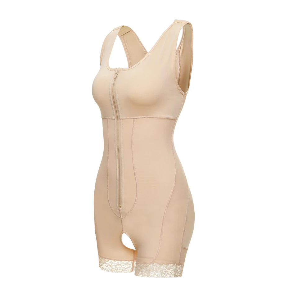 Becirzet Shaperwear Bodysuit Damen Körperformer Playsuits Schlankmachende Unterwäsche Übergröße Taillenkontrolle Hüftlift – Detail 15